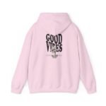 good vibes unisex hoodie — retro surfing graphic pullover