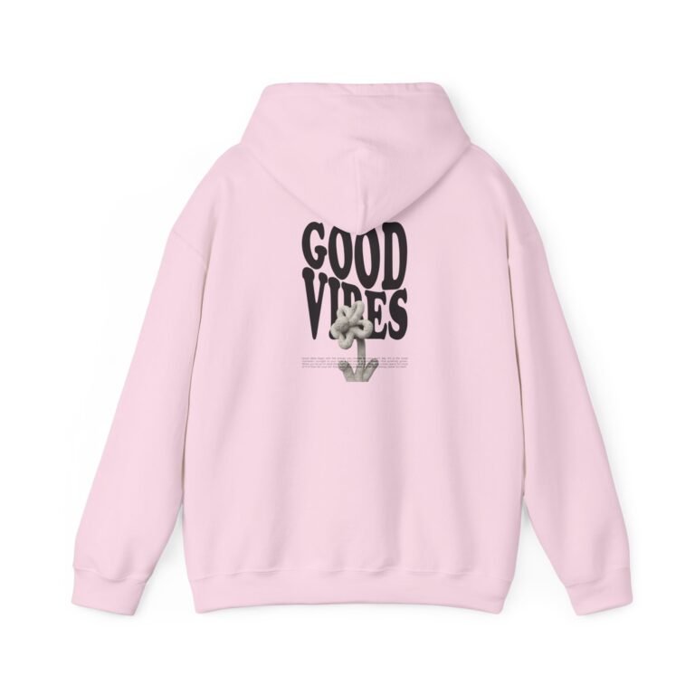 good vibes unisex hoodie — retro surfing graphic pullover