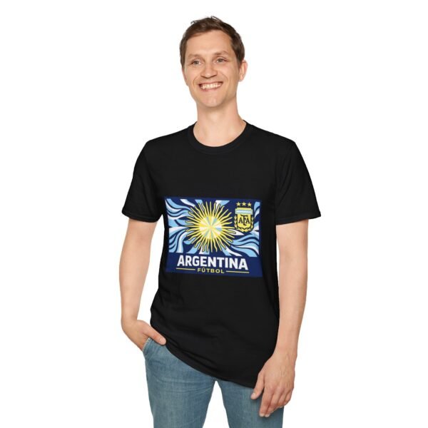 argentina futbol unisex t shirt — sun emblem soccer tee