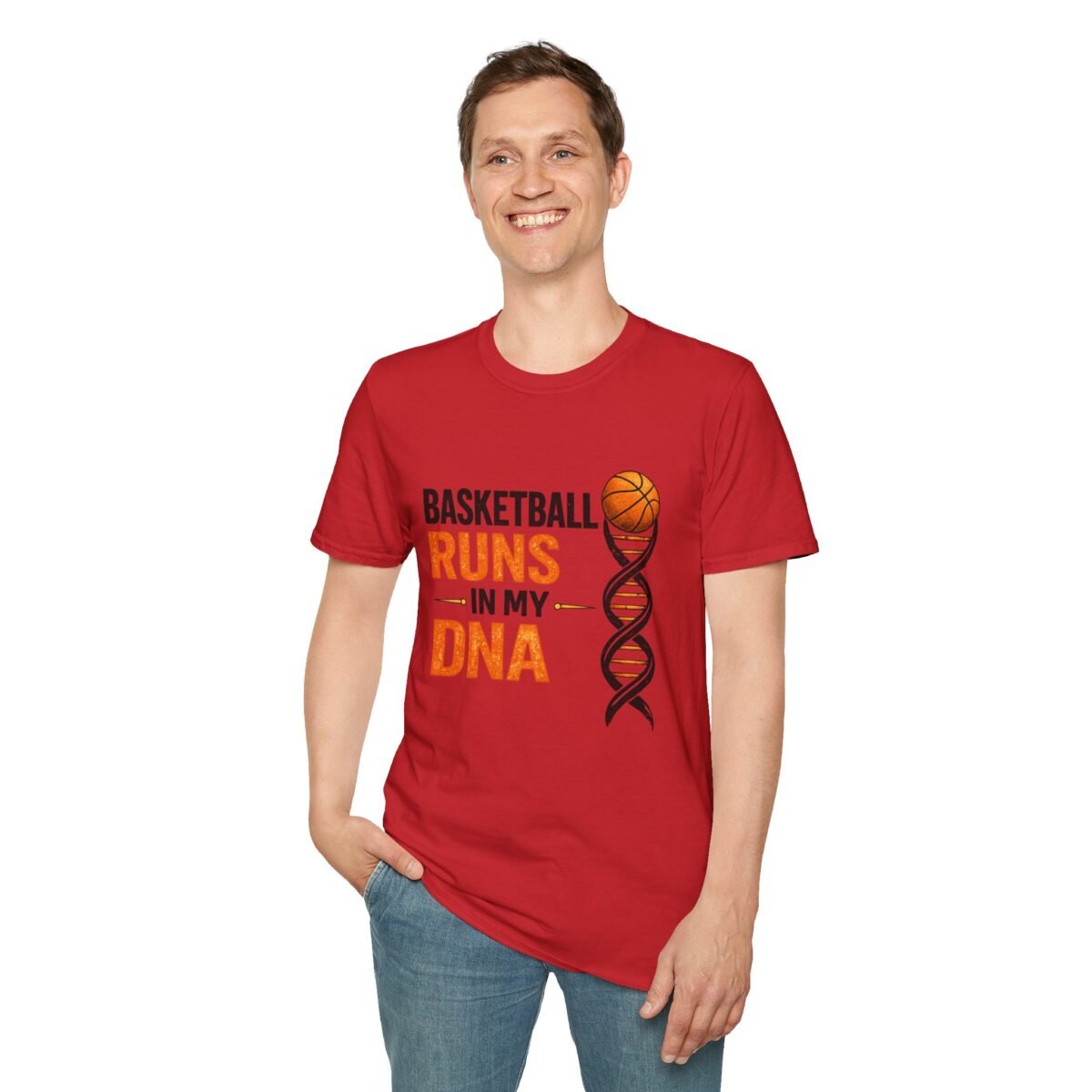 basketball runs in my dna unisex t shirt