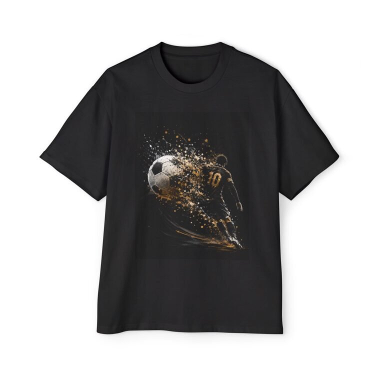soccer explosion tee — men’s oversized football graphic shirt