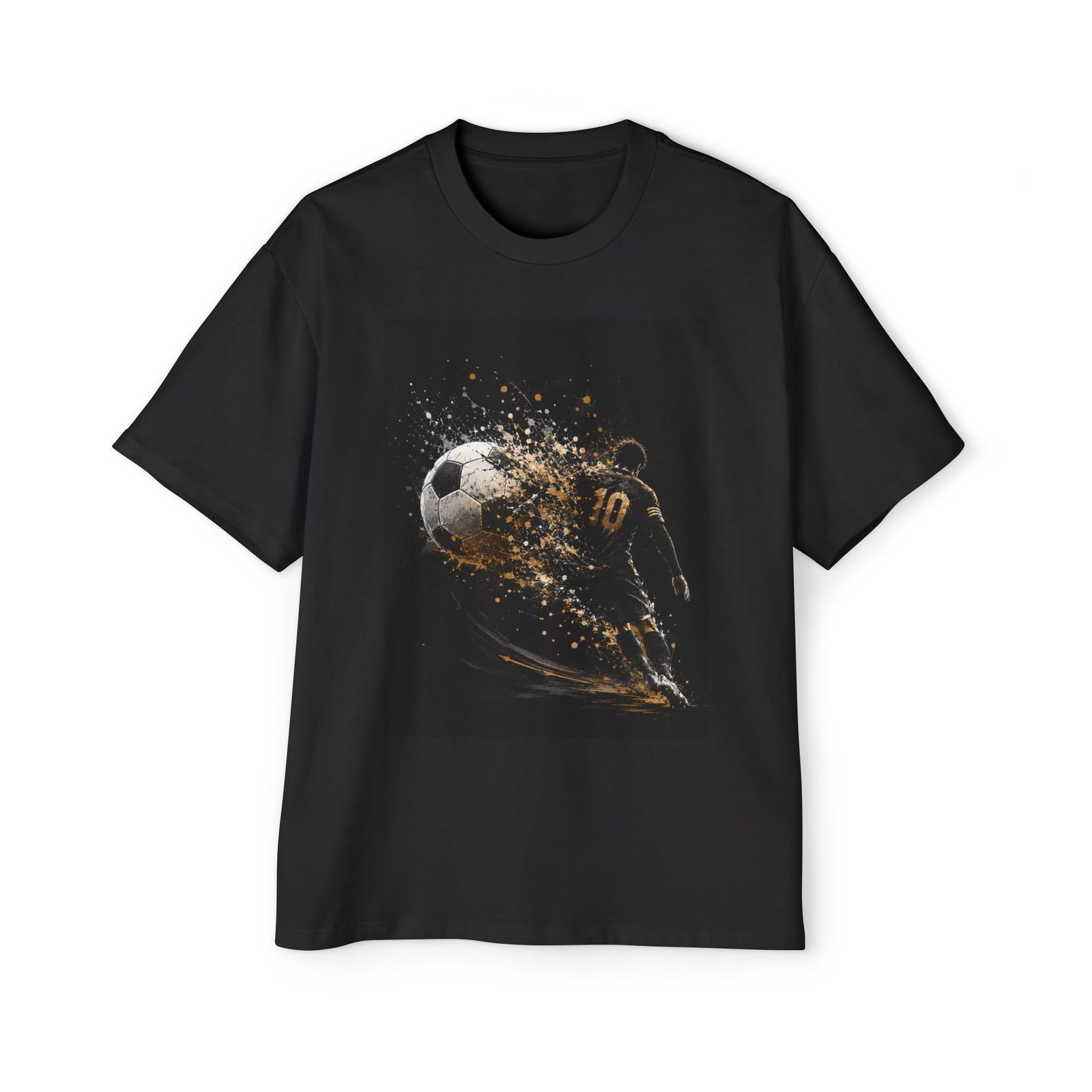 soccer explosion tee — men’s oversized football graphic shirt