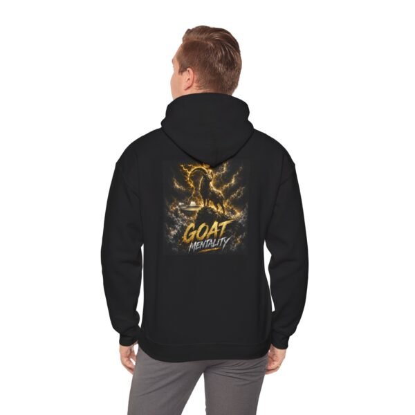 goat mentality unisex hoodie – motivational black pullover for athletes & hustlers