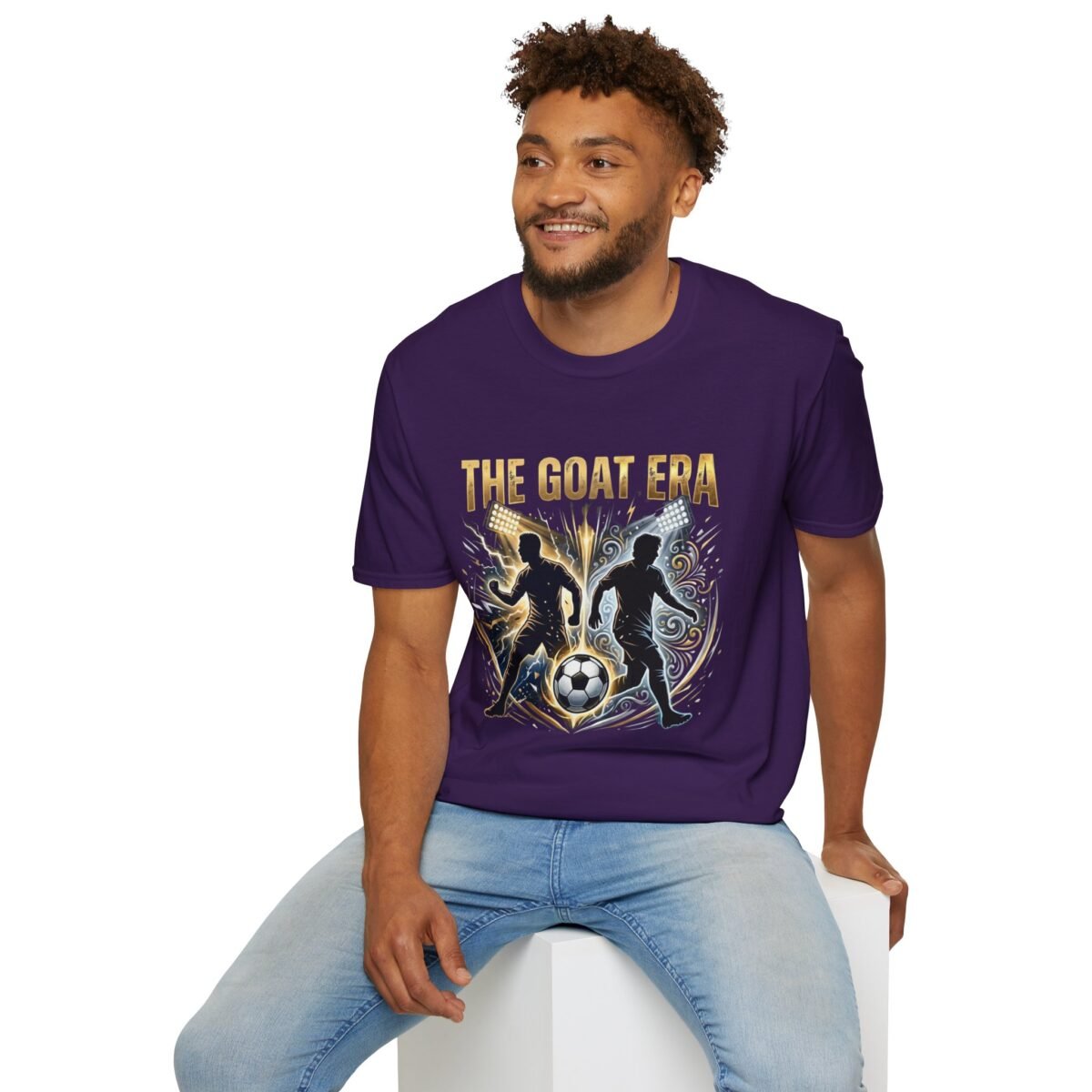 the goat era soccer unisex t shirt — bold football fan tee
