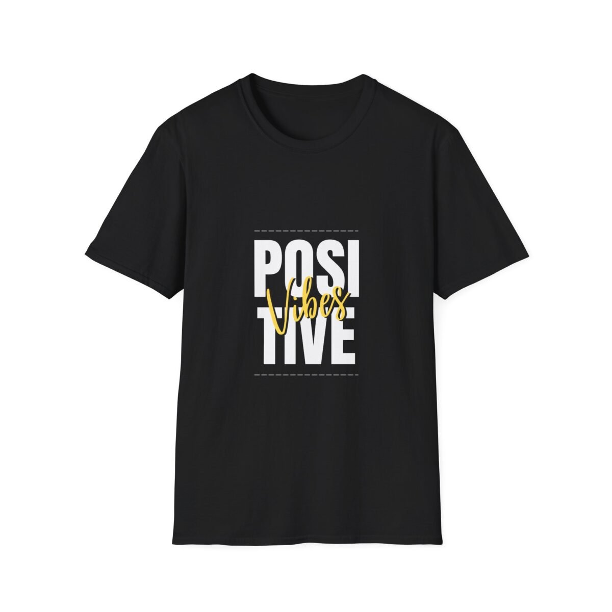 positive vibes unisex t shirt — bold graphic "positive" tee