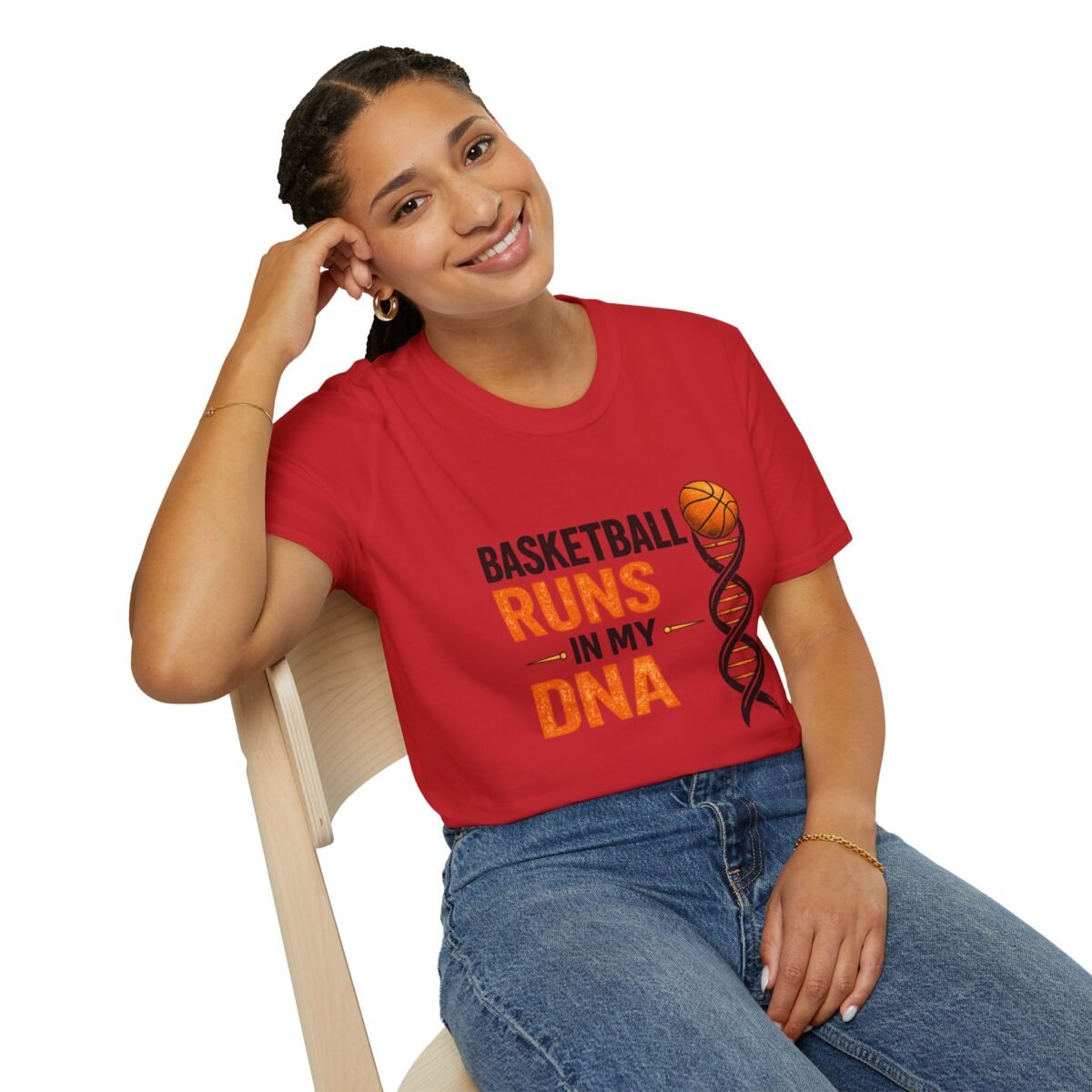 basketball runs in my dna unisex t shirt