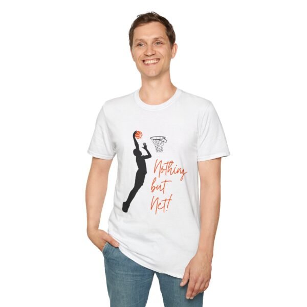 nothing but net basketball unisex t shirt — women's/unisex basketball tee