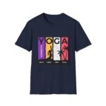 yoga connects women t‑shirt — mind body soul graphic tee
