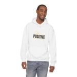 positive vibes unisex hoodie — stay positive graphic hooded sweatshirt