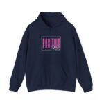positive vibes unisex hoodie — retro pink graphic pullover