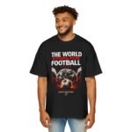 the world stops for football tee men's oversized t shirt