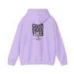 good vibes unisex hoodie — retro surfing graphic pullover
