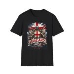 england football crest unisex t shirt — st. george shield & lions union jack tee