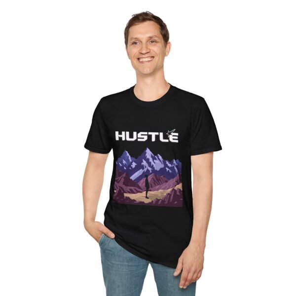 hustle mountain unisex t shirt — motivational adventure graphic tee