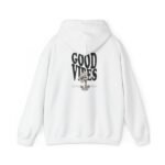 good vibes unisex hoodie — retro surfing graphic pullover