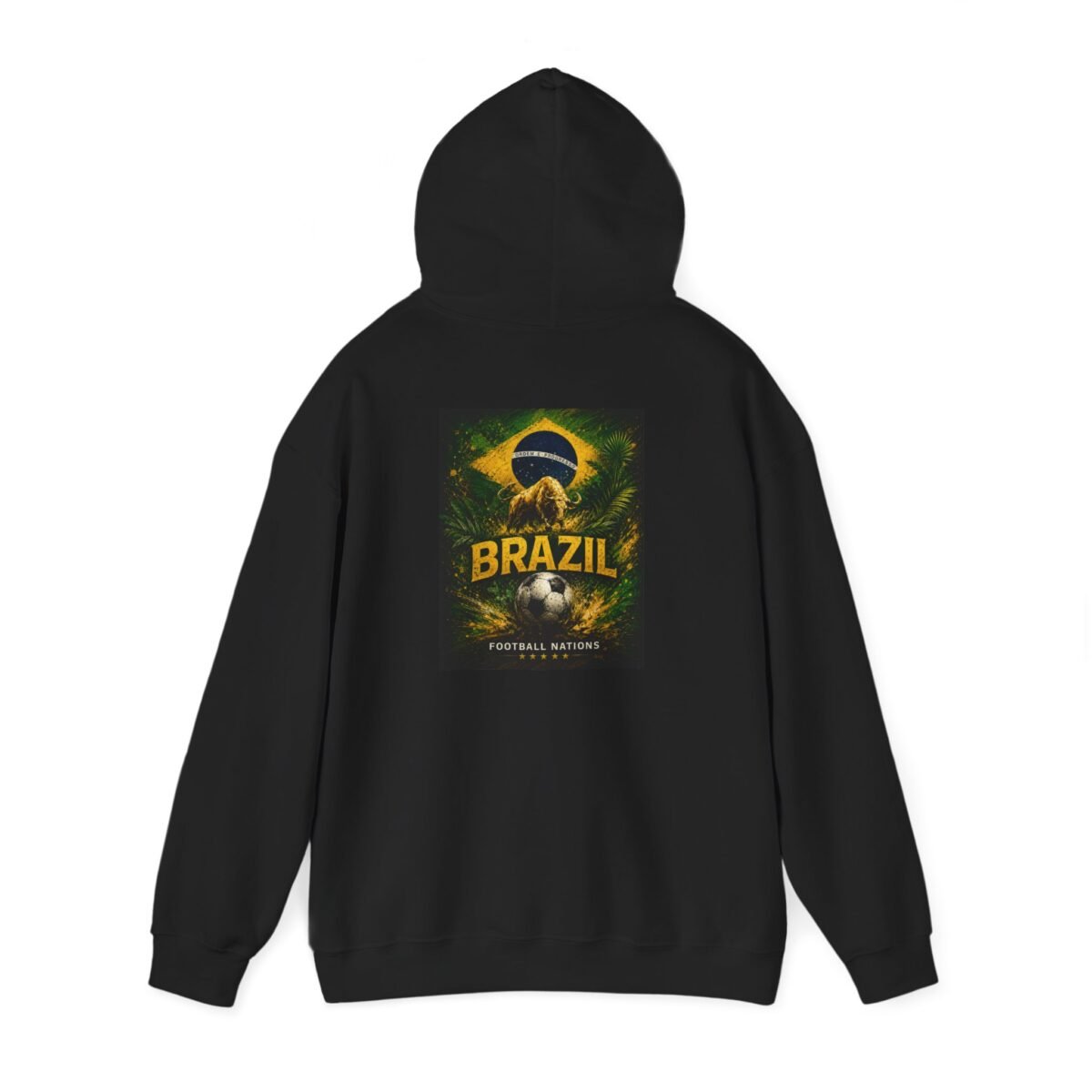 brazil football unisex hoodie – brazilian flag soccer fan pullover