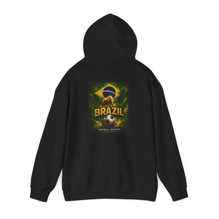 brazil football unisex hoodie – brazilian flag soccer fan pullover