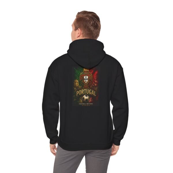 portugal soccer unisex hoodie portuguese football crest & lion design