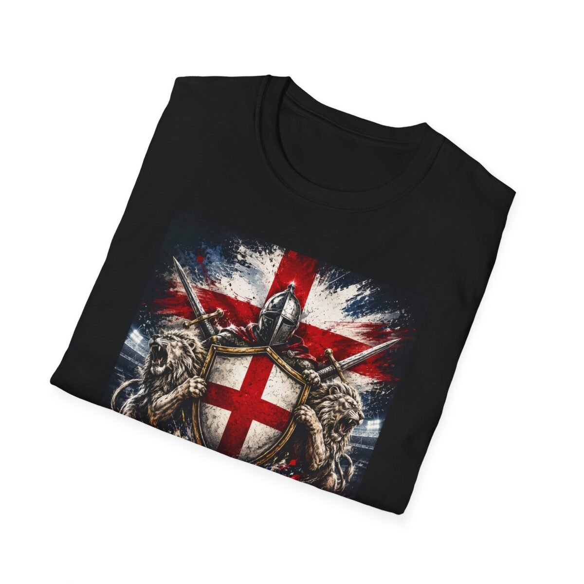 england football crest unisex t shirt — st. george shield & lions union jack tee