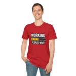 working please wait unisex t shirt — funny loading bar tee for remote workers & developers