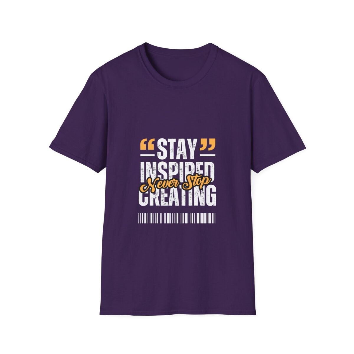 stay inspired tee — "stay inspired every step creating" motivational graphic unisex t shirt