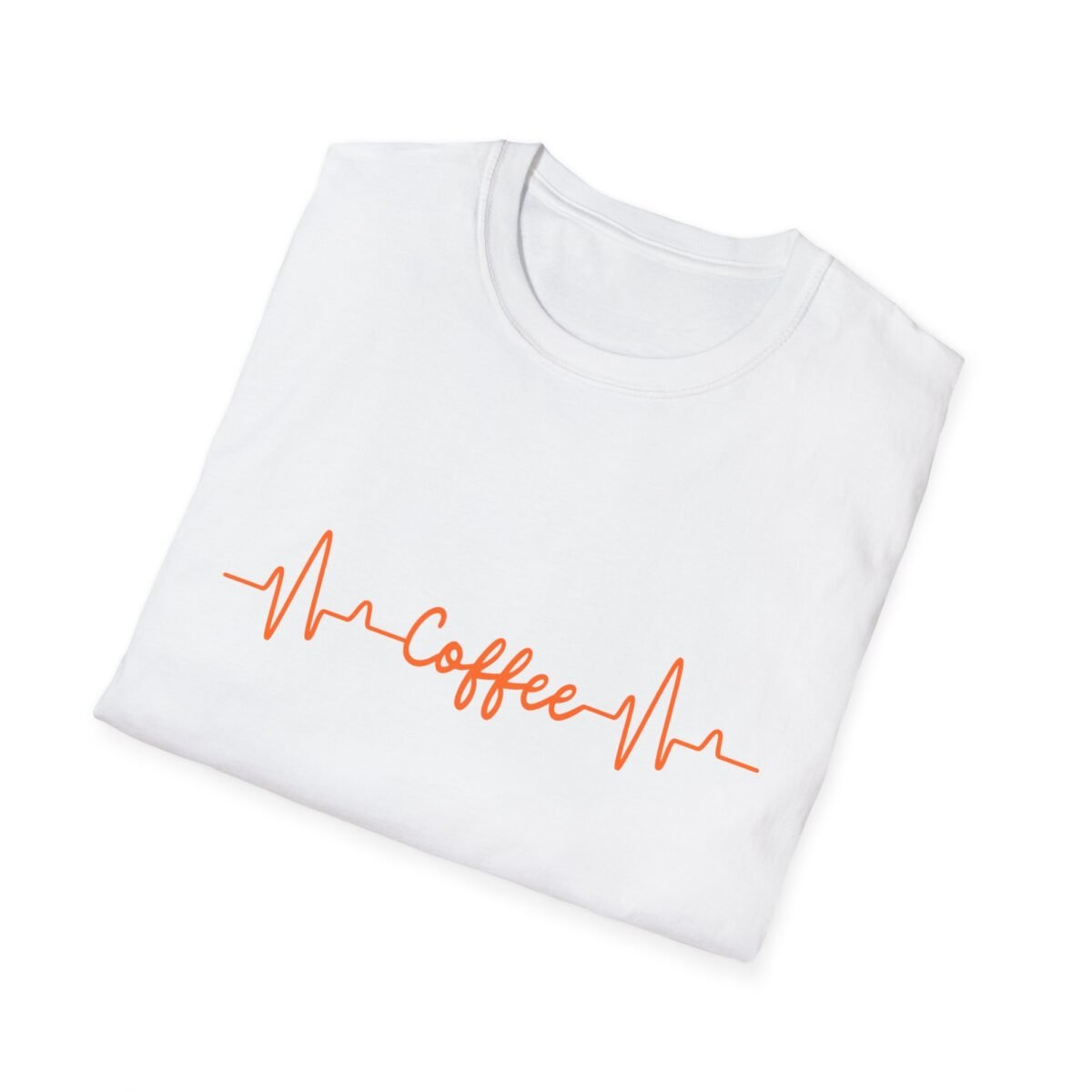 coffee heartbeat unisex t shirt — funny caffeine lover tee