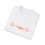 coffee heartbeat unisex t shirt — funny caffeine lover tee