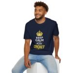 keep calm and play cricket unisex t shirt — cricket fan tee