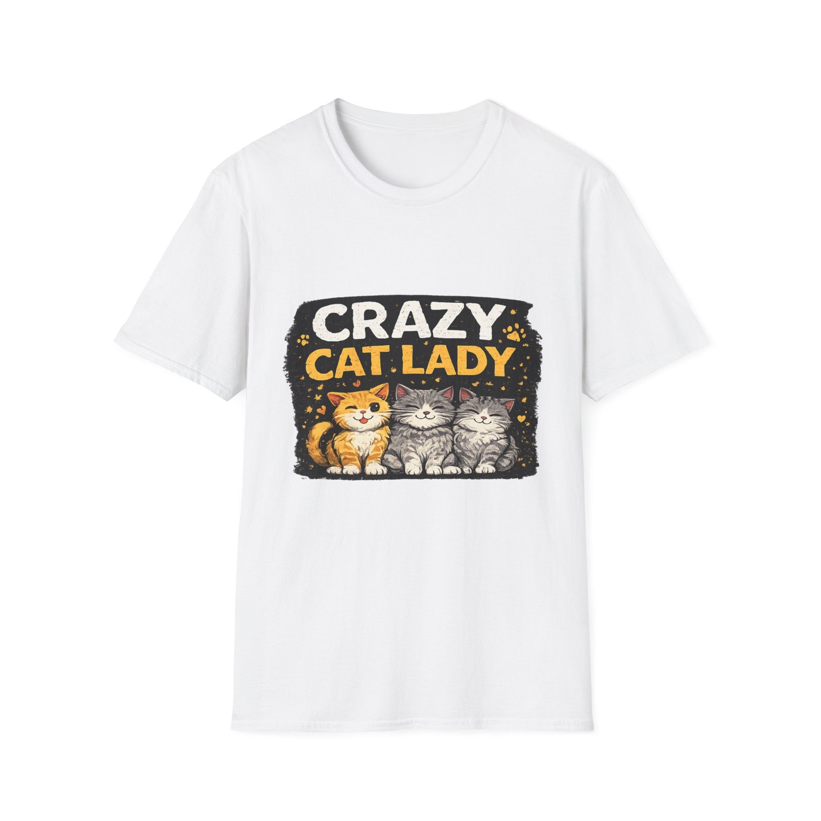 crazy cat lady women t shirt — cute retro cat graphic tee for cat moms