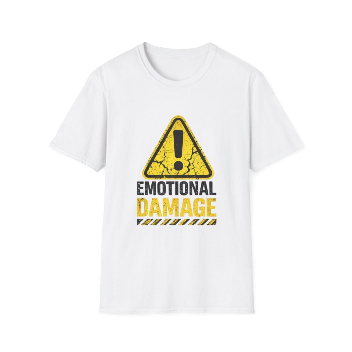 emotional damage unisex t shirt — warning sign graphic tee
