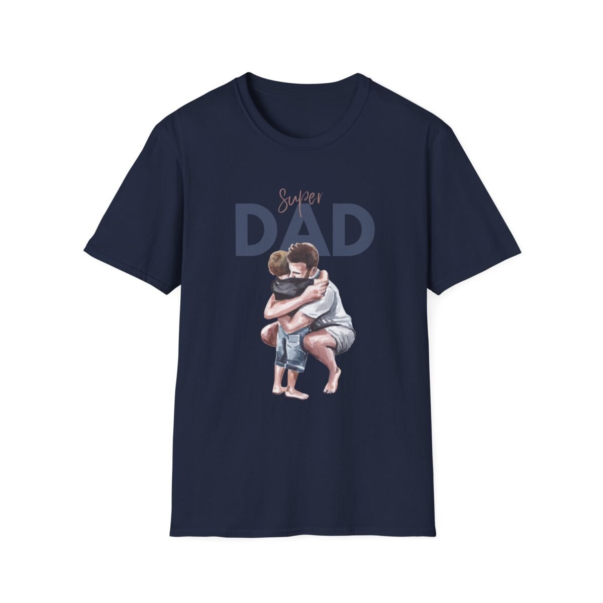 super dad unisex t shirt — father & child hug graphic tee, father’s day gift