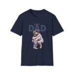 super dad unisex t shirt — father & child hug graphic tee, father’s day gift