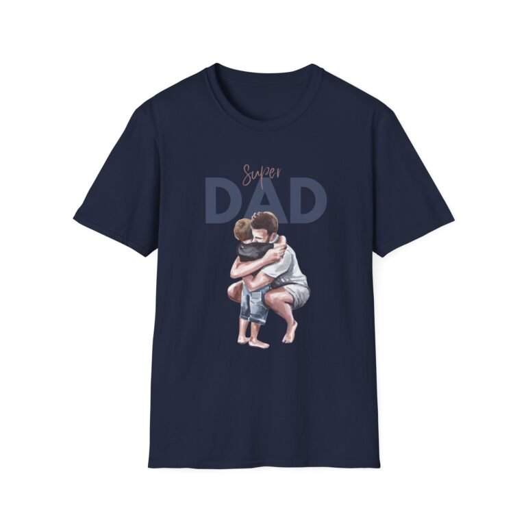 super dad unisex t shirt — father & child hug graphic tee, father’s day gift