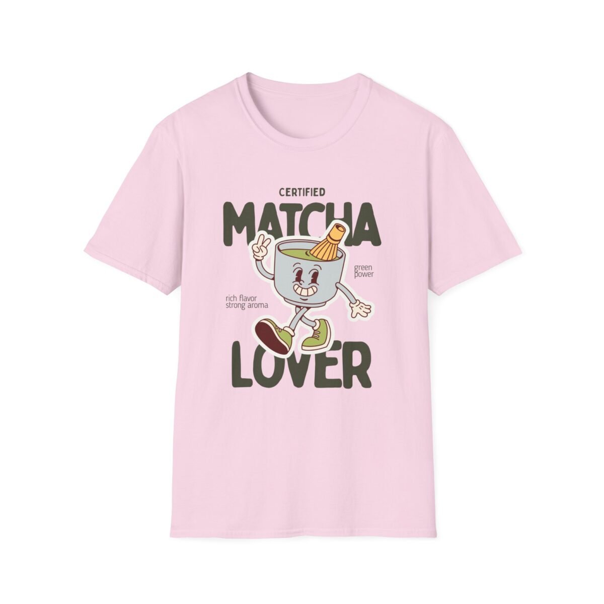certified matcha lover unisex t shirt — cute matcha cup graphic for tea fans