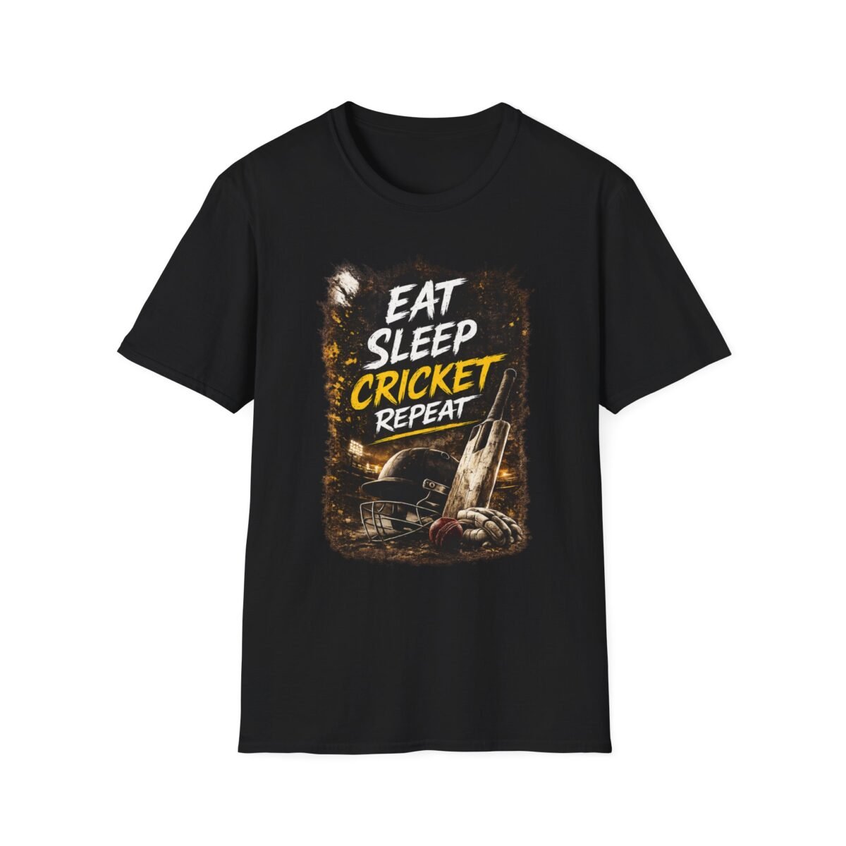 eat sleep cricket repeat unisex t shirt — cricket lover graphic tee