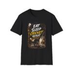 eat sleep cricket repeat unisex t shirt — cricket lover graphic tee