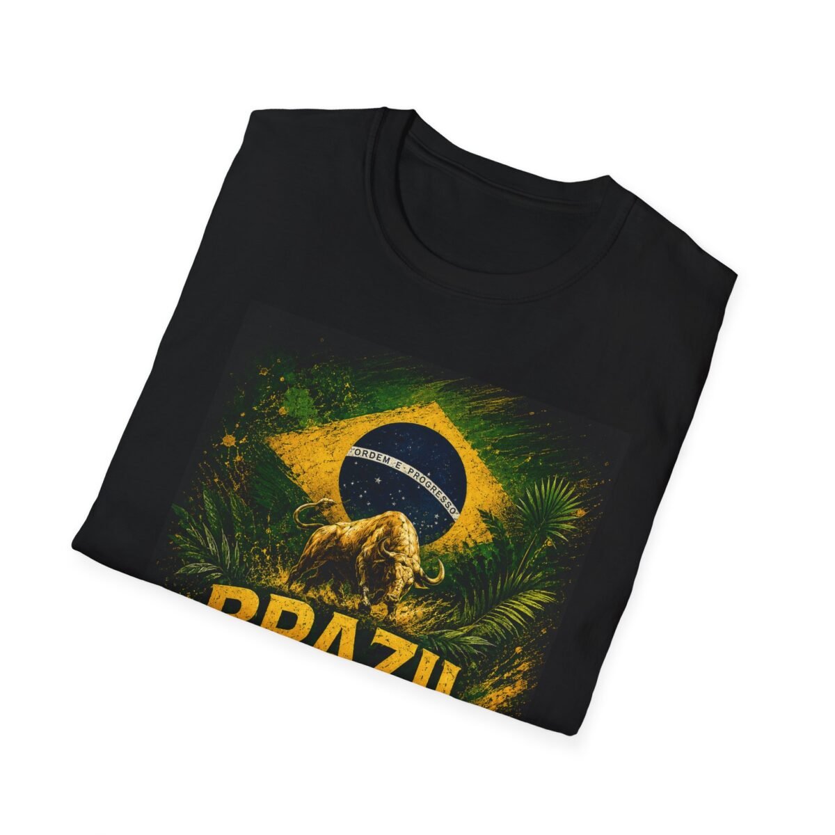 brazil flag lion unisex t shirt — brazil football nations graphic tee