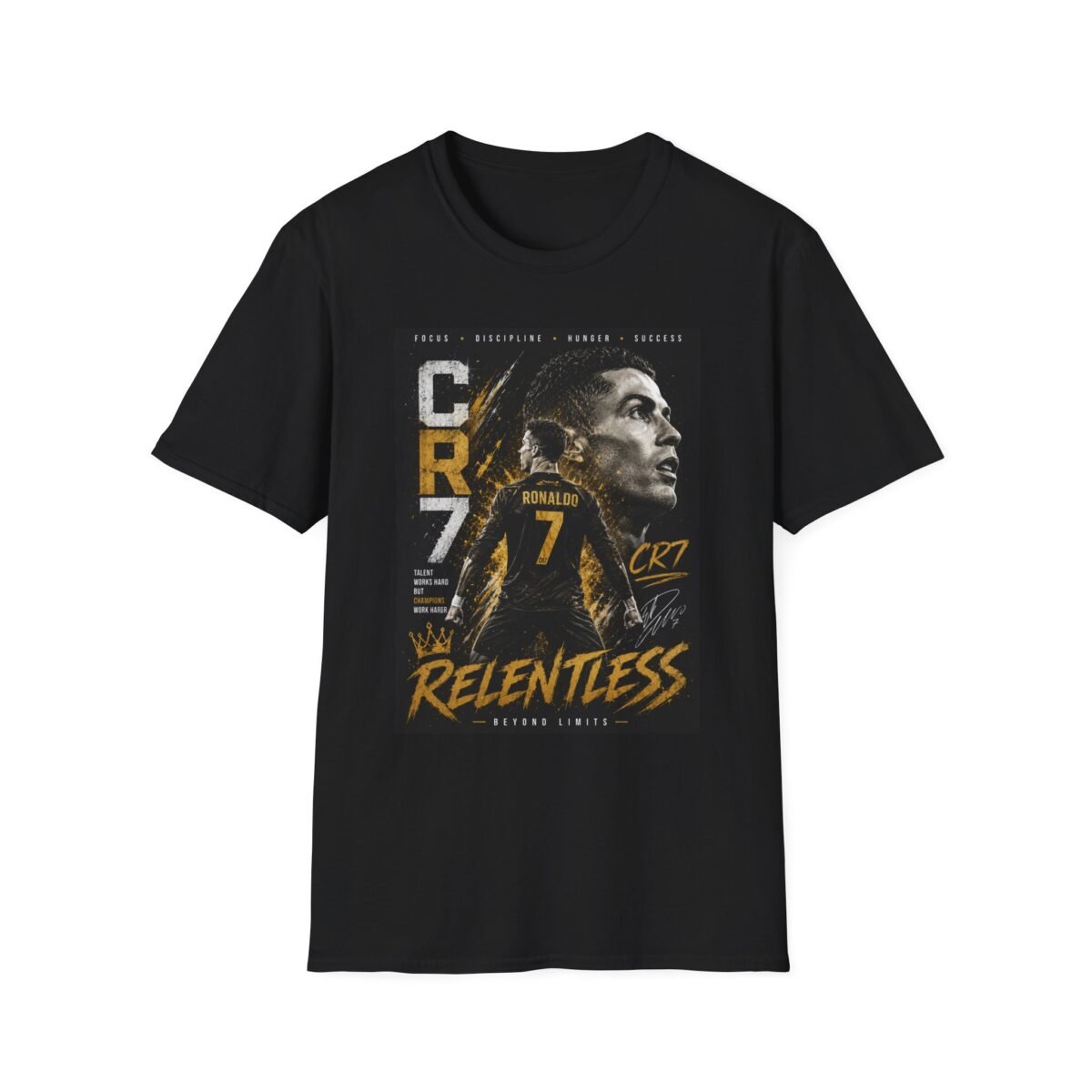 cristiano ronaldo 'relentless' cr7 graphic unisex t shirt
