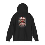 england flag unisex hoodie — vintage st. george cross rugby / soccer supporter sweatshirt