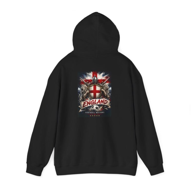 england flag unisex hoodie — vintage st. george cross rugby / soccer supporter sweatshirt