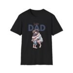 super dad unisex t shirt — father & child hug graphic tee, father’s day gift