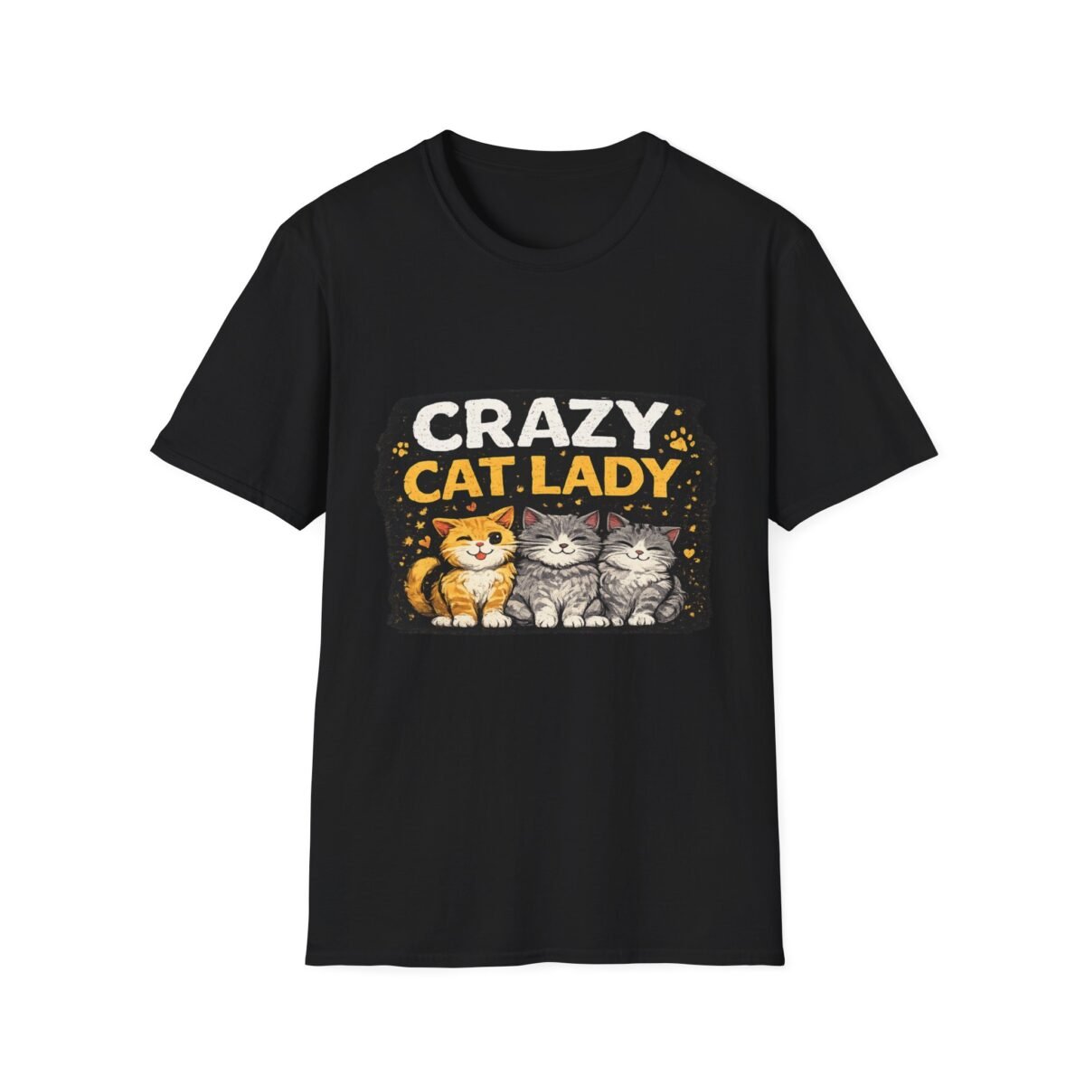 crazy cat lady women t shirt — cute retro cat graphic tee for cat moms