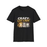 crazy cat lady women t shirt — cute retro cat graphic tee for cat moms