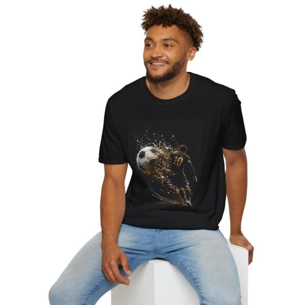 soccer explosion unisex t shirt — player #10 dynamic football graphic tee
