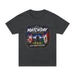 matchday soccer men's oversized t shirt — "let's make history" world cup fan tee