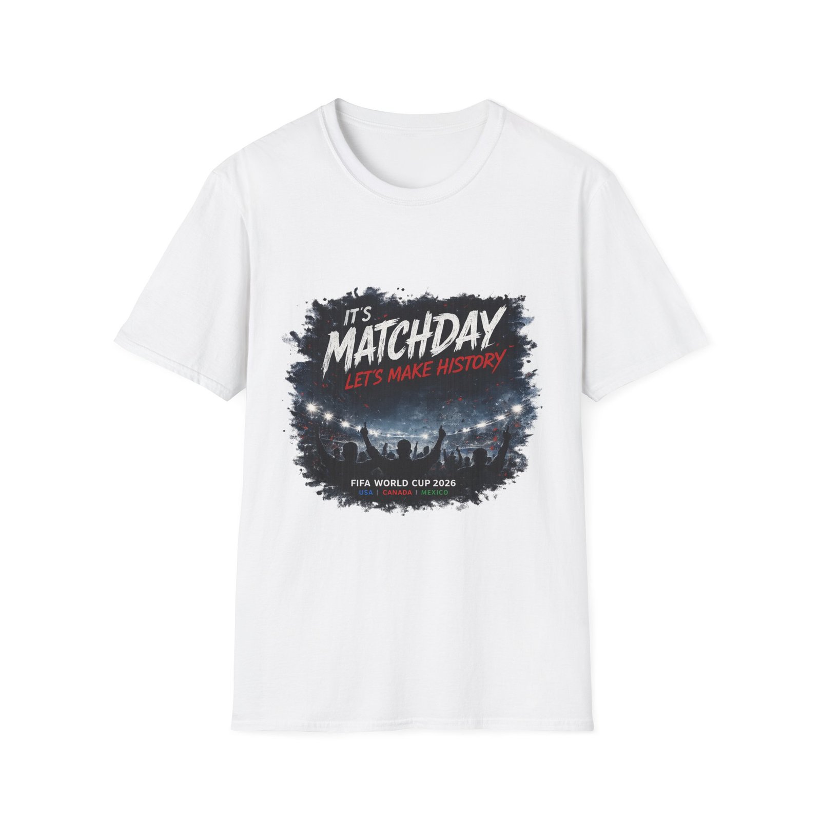 matchday unisex t shirt "it's matchday, let's make history" soccer fan tee