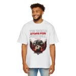 the world stops for football tee men's oversized t shirt