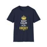 keep calm and play cricket unisex t shirt — cricket fan tee