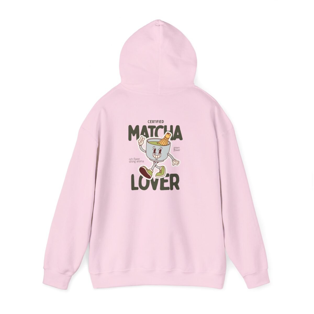 matcha lover unisex hoodie — cute retro matcha cup graphic sweatshirt