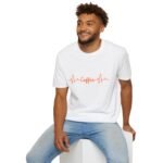 coffee heartbeat unisex t shirt — funny caffeine lover tee